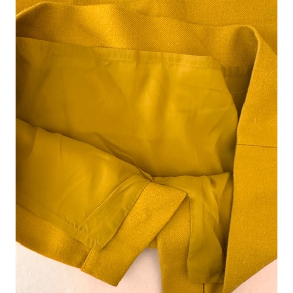 J-Crew #2  Yellow Lined Pencil Skirt w/ Back Split, 10p - Picture 9 of 12